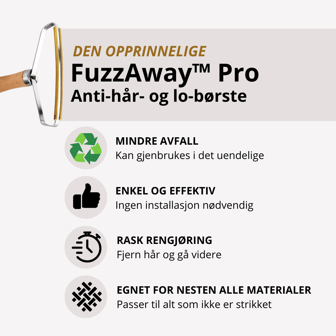 FuzzAway™ Pro | Anti-hår- og lo-børste